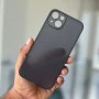Black Slim Transparent Ultra Thin Case For iPhone 15 Plus