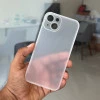 White Slim Transparent Ultra Thin Case For iPhone 13
