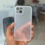 White Slim Transparent Ultra Thin Case For iPhone 13