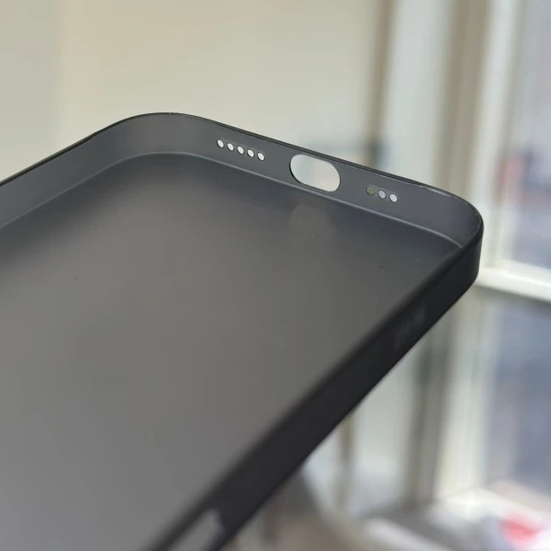 Black Slim Transparent Ultra Thin Case For iPhone 15 Pro