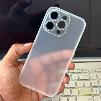 White Slim Transparent Ultra Thin Case For iPhone 14 Pro