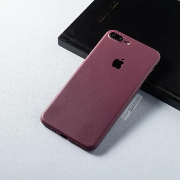 Maroon iPhone Ultra Thin Case For iPhone 7 Plus
