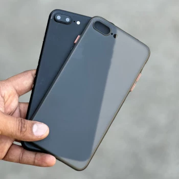 Smoke Black Transparent Ultra Thin Case For iPhone 7plus / 8plus