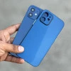 Blue Slim Transparent Ultra Thin Case For iPhone 12