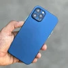 Blue Slim Transparent Ultra Thin Case For iPhone 12 Pro