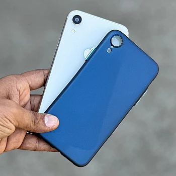 Blue Slim Transparent Ultra Thin Case For iPhone XR