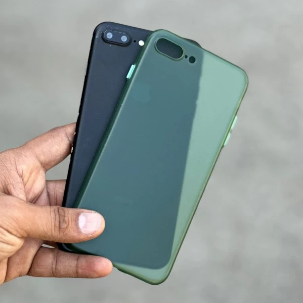 Bottle Green Slim Transparent Ultra Thin Case For iPhone 7 Plus