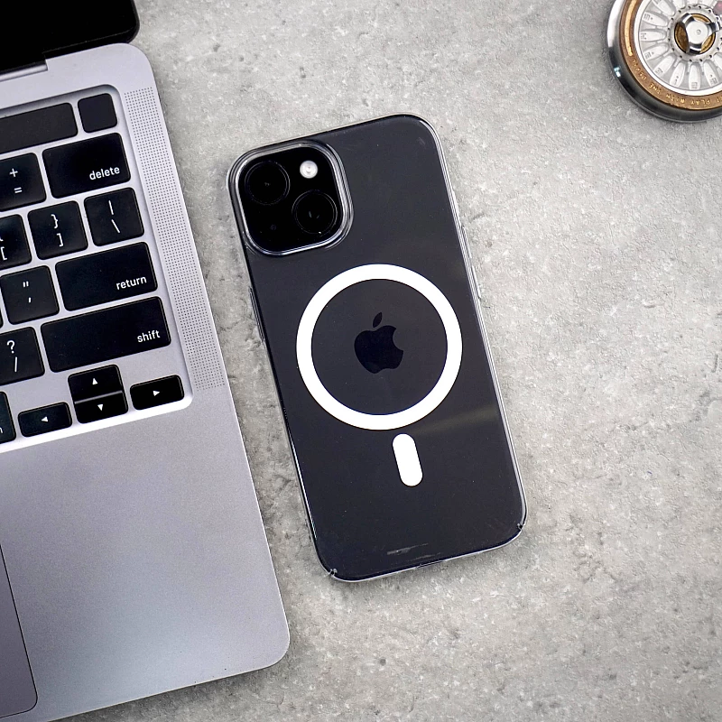 Anti Yellow Clear Case For iPhone 15 Plus - MagSafe , Scratch Resistant