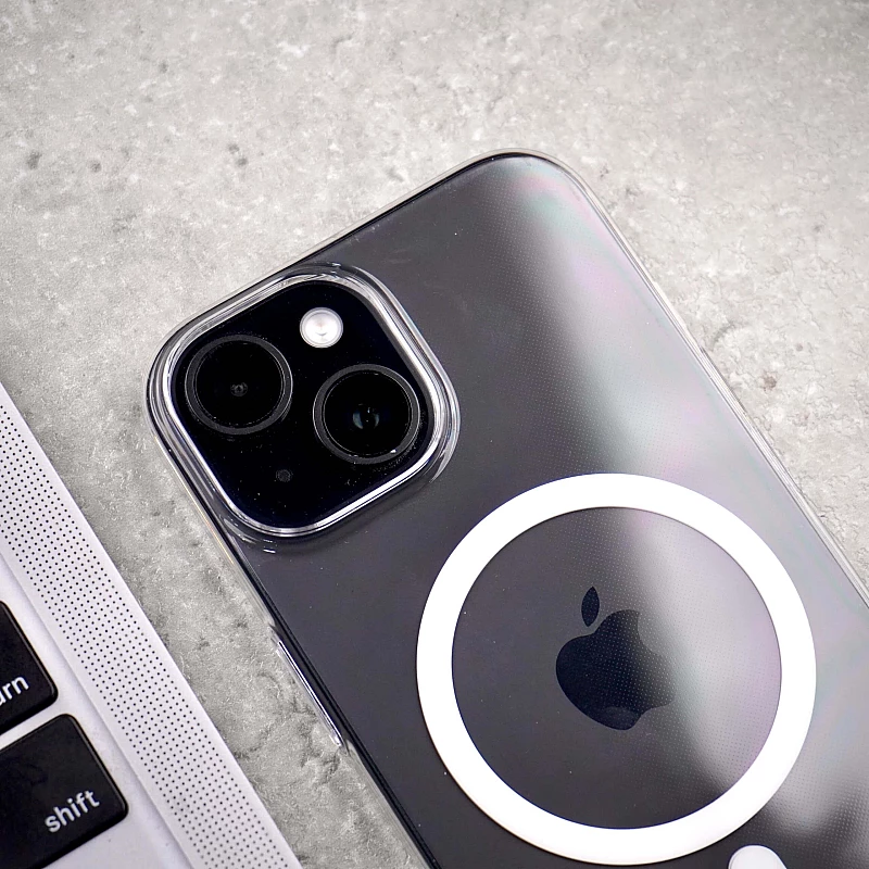 Anti Yellow Clear Case For iPhone 15 Plus - MagSafe , Scratch Resistant