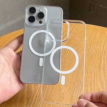 Anti Yellow Clear Case For iPhone 15 Pro - MagSafe , Scratch Resistant