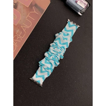 iWatch Strap For Girls Scrunchies Band Compatible With Apple Watch Series Ultra/8/SE/7/6/5/4/3/2/1 Design 108