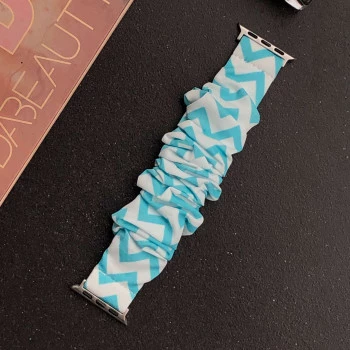 iWatch Strap For Girls Scrunchies Band Compatible With Apple Watch Series Ultra/8/SE/7/6/5/4/3/2/1 Design 108