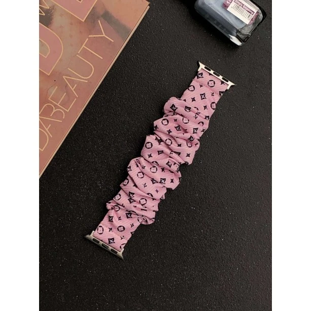 iWatch Strap For Girls Scrunchies Band Compatible With Apple Watch Series Ultra/8/SE/7/6/5/4/3/2/1 Design 113