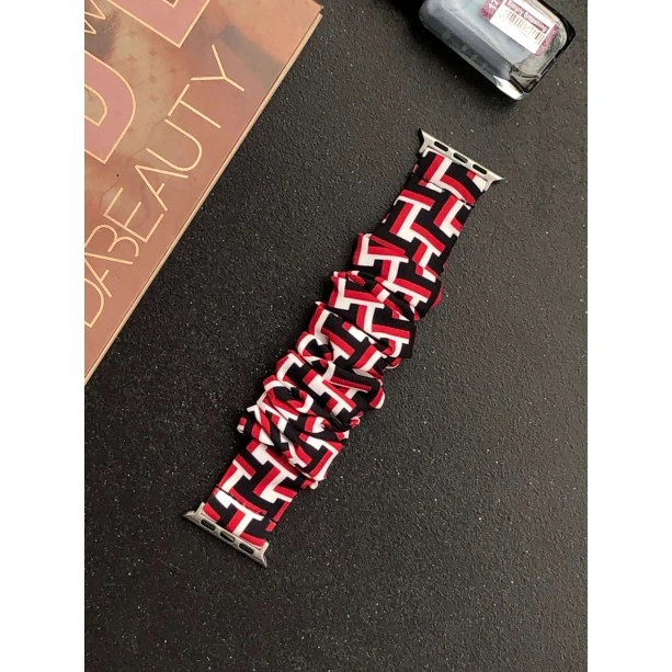 iWatch Strap For Girls Scrunchies Band Compatible With Apple Watch Series Ultra/8/SE/7/6/5/4/3/2/1 Design 115