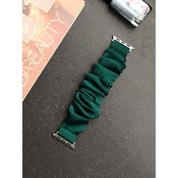 iWatch Strap For Girls Scrunchies Band Compatible With Apple Watch Series SE/7/6/5/4/3/2/1 For Size (38/40/41mm)  Design 120