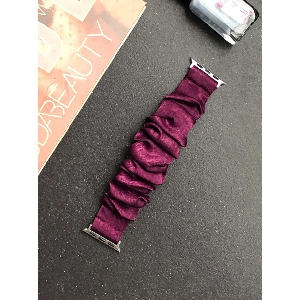 iWatch Strap For Girls Scrunchies Band Compatible With Apple Watch Series SE/7/6/5/4/3/2/1 Design 121