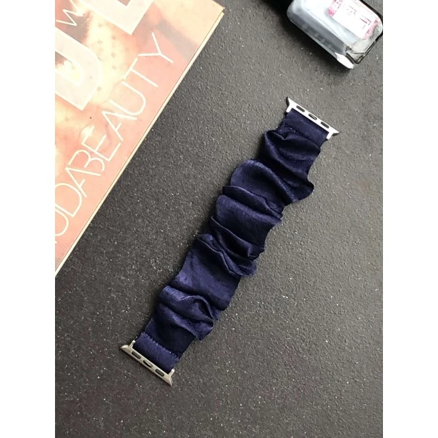 iWatch Strap For Girls Scrunchies Band Compatible With Apple Watch Series Ultra/8/SE/7/6/5/4/3/2/1  Design 132