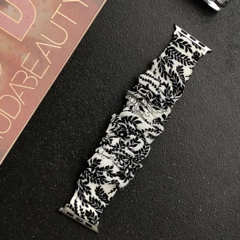 iWatch Strap For Girls Scrunchies Band Compatible With Apple Watch Series Ultra/8/SE/7/6/5/4/3/2/1 Design 133