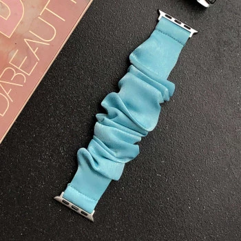 iWatch Strap For Girls Scrunchies Band Compatible With Apple Watch Series Ultra/8/SE/7/6/5/4/3/2/1 Design 136