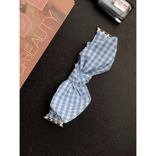 iWatch Strap For Girls Scrunchies Band Compatible With Apple Watch Series SE/7/6/5/4/3/2/1 Size (38/40/41mm) Design 139
