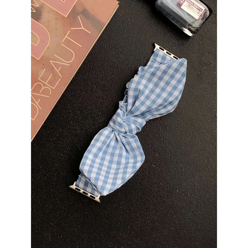 iWatch Strap For Girls Scrunchies Band Compatible With Apple Watch Series SE/7/6/5/4/3/2/1 Size (38/40/41mm) Design 139
