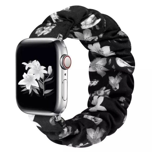 iWatch Strap For Girls Scrunchies Band Compatible With Apple Watch Series SE/7/6/5/4/3/2/1 For Size (38/40/41mm)  Design 123