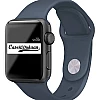 Dark Grey iWatch Silicone Strap Compatible with Watch Series Ultra/8/Se/7/6/5/4/3/2/1 Size: 38mm/40mm/41mm
