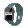 Midnight Green iWatch Silicone Strap Compatible with Watch Series Ultra/8/Se/7/6/5/4/3/2/1 Size: 42mm/44mm/45mm/49mm