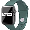 Midnight Green iWatch Silicone Strap Compatible with Watch Series Ultra/8/Se/7/6/5/4/3/2/1 Size: 42mm/44mm/45mm/49mm