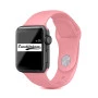 Rose Mist iWatch Silicone Strap Compatible with Watch Series Ultra/8/Se/7/6/5/4/3/2/1 Size: 42mm/44mm/45mm/49mm