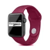Wine Red iWatch Silicone Strap Compatible with Watch Series Ultra/8/Se/7/6/5/4/3/2/1 Size: 42mm/44mm/45mm/49mm