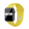 Summer Yellow iWatch Silicone Strap Compatible with Watch Series Se/7/6/5/4/3/2/1 Size: 38mm/40mm/41mm