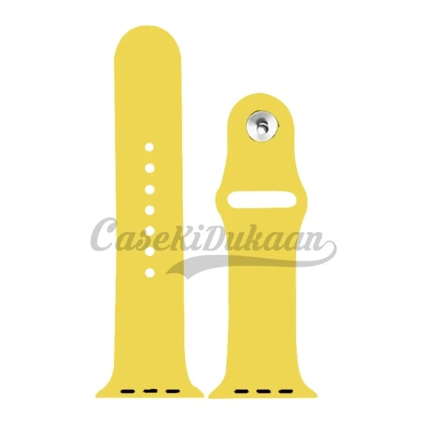 Summer Yellow iWatch Silicone Strap Compatible with Watch Series Se/7/6/5/4/3/2/1 Size: 38mm/40mm/41mm