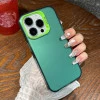 Frosted Solid Colour Shockproof Case for iPhone 14 Pro - Green