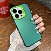 Frosted Solid Colour Shockproof Case for iPhone 15 Plus / 14 Plus - Green