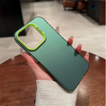 Frosted Solid Colour Shockproof Case for iPhone 14 Pro Max - Green