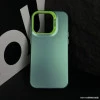 Frosted Solid Colour Shockproof Case for iPhone 14 Pro - Green