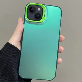 Frosted Solid Colour Shockproof Case for iPhone 15 Pro Max - Green