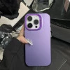 Frosted Solid Colour Shockproof Case for iPhone 14 Pro - Purple
