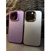 Frosted Solid Colour Shockproof Case for iPhone 14 Pro - Purple