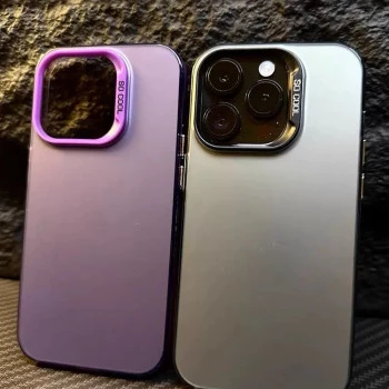Frosted Solid Colour Shockproof Case for iPhone 14 Pro - Grey