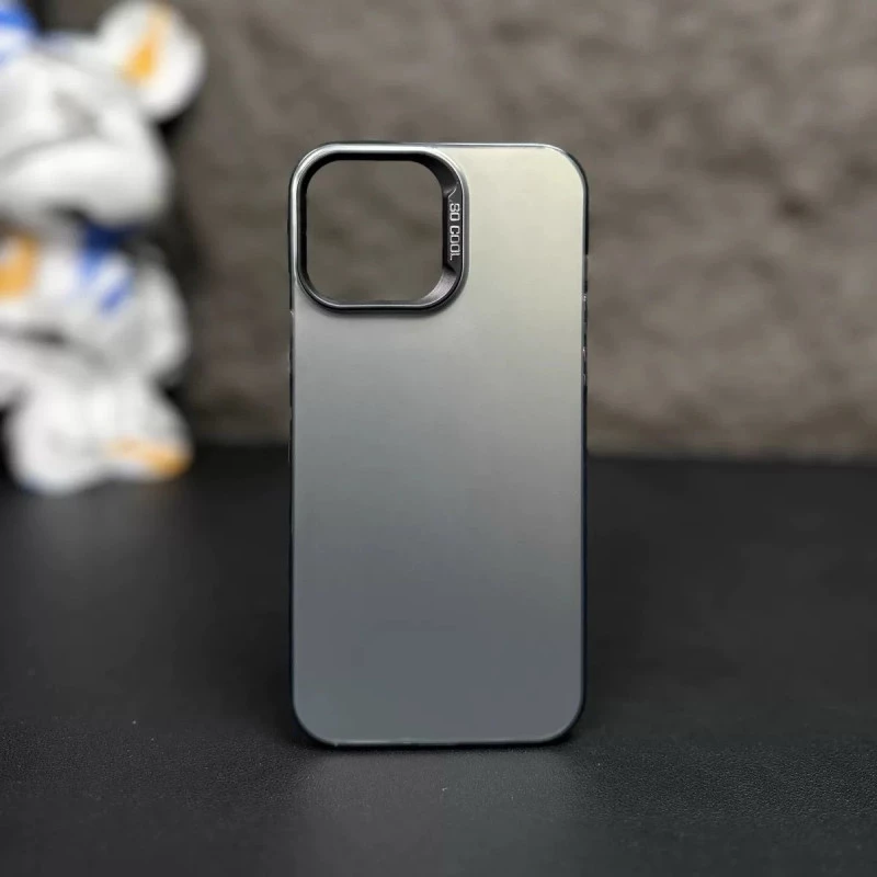 Frosted Solid Colour Shockproof Case for iPhone 14 Pro Max - Grey