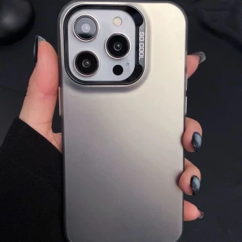 Frosted Solid Colour Shockproof Case for iPhone 14 Pro - Grey