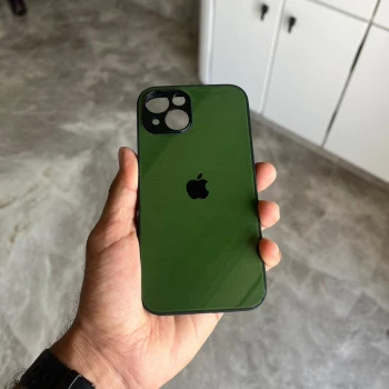 Dark Green Glass Case for iPhone 13