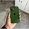 Dark Green Glass Case for iPhone 15 Plus