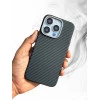 Carbon Fibre Texture Case For iPhone 14 Pro Max - Blue