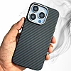 Carbon Fibre Texture Case For iPhone 14 Pro Max - Blue