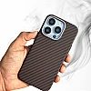 Carbon Fibre Texture Case For iPhone 14 Pro Max - Red