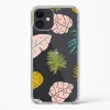 iPhone 12 Crystal Clear Transparent Back Cover with Colourful Leaf Floral Design