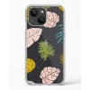 iPhone 14 Plus Crystal Clear Transparent Back Cover with Colourful Leaf Floral Design